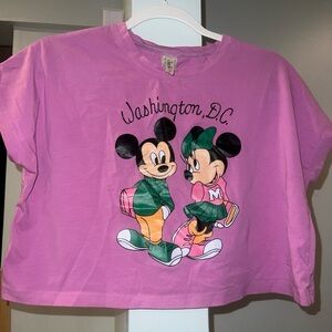 Minnie And Mickey D.C. Size L Cropped Top 95% Cotton